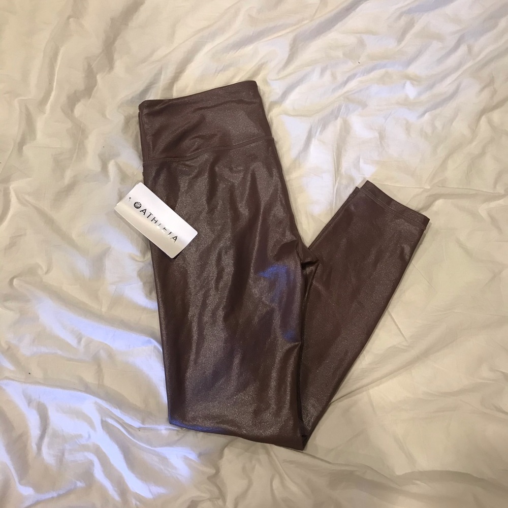 Athleta metallic leggings